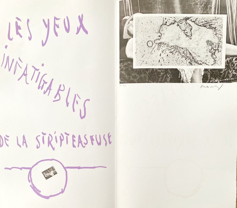 Les yeux infatigables de la stripteaseuse de Pierre Alechinsky, 1974