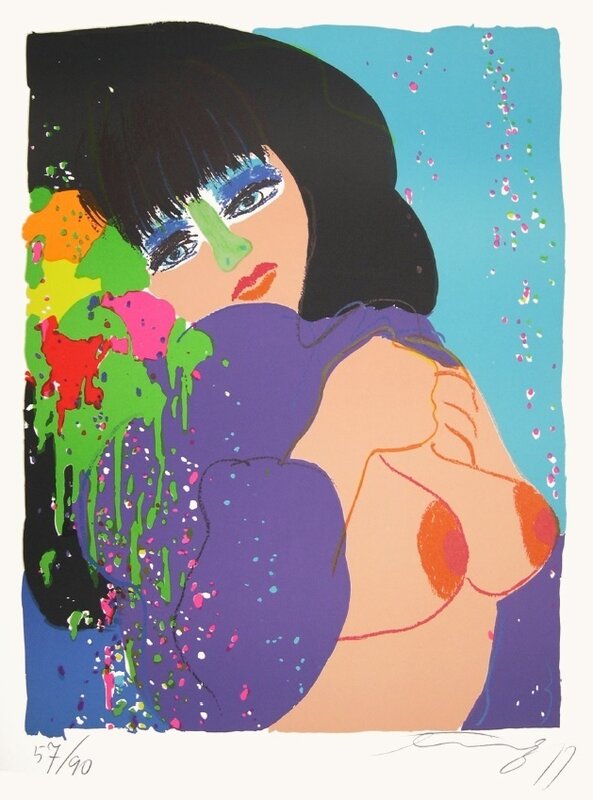 I Love To Take Shower by Walasse Ting 丁雄泉, 1974