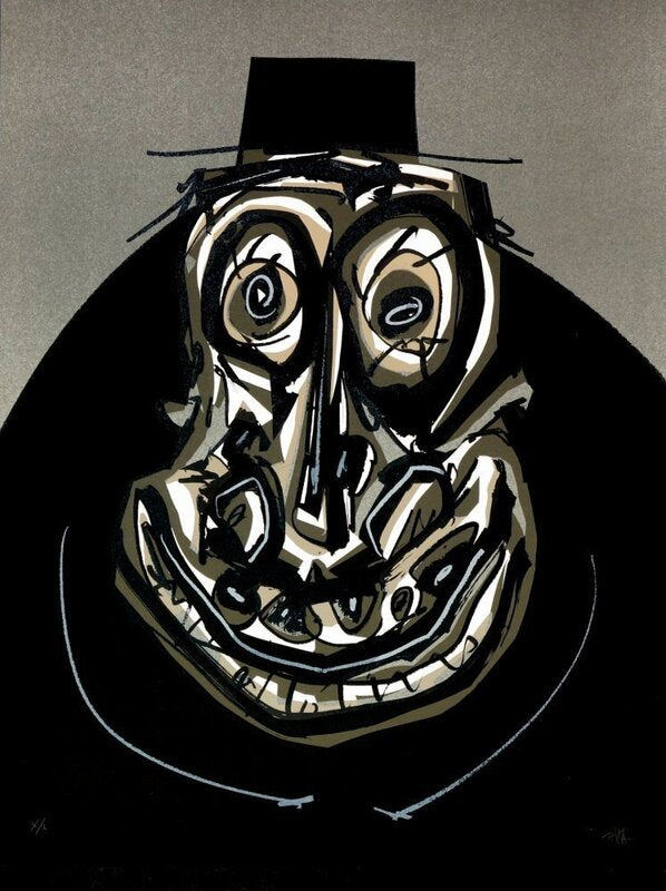 Melanchton I d'Antonio Saura, 1988
