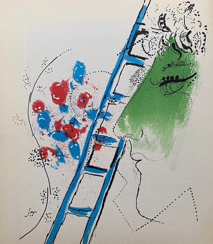 L'échelle by Marc Chagall, 1957
