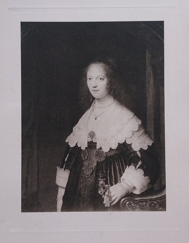 Portrait d'une Dame de Rembrandt van Rijn, vers 1910