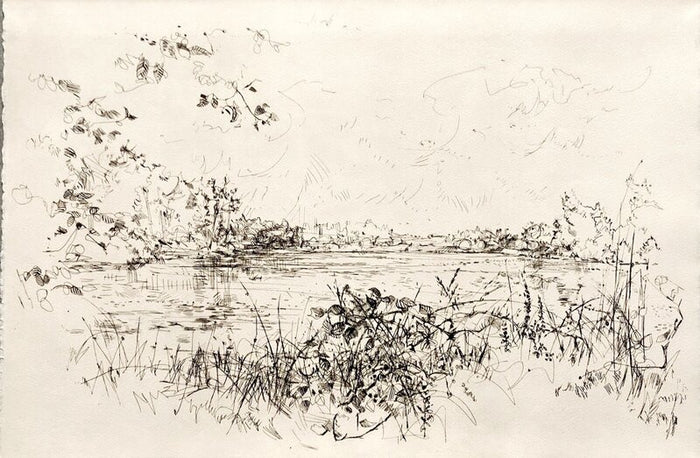 Vue sur le lac de Jean Commère, 1972