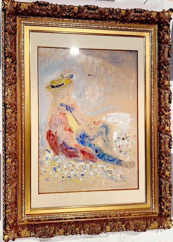 Jeune fille assise by Constantin Andreevitch Terechkovitch, c. 1950 (view 2)
