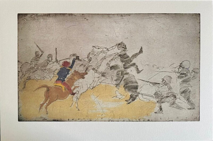 Combat de Cavaliers II by Alfred Hrdlicka, 1990