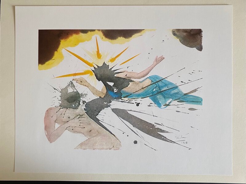 The death of Jesus (Matthew 27:50-53) by Salvador Dalí, 1985 (view 2)