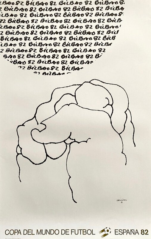 Copa Mundial de Fútbol '82 by Eduardo Chillida, 1982