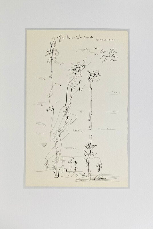 J'ai baisé la bouche by André Masson, 1960