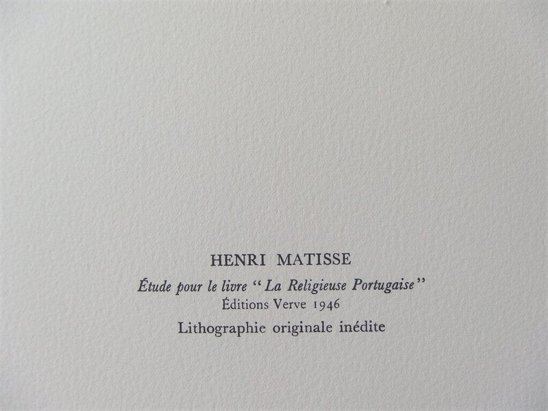 La Religieuse Portugaise de Henri Matisse, 1972 (vue 2)