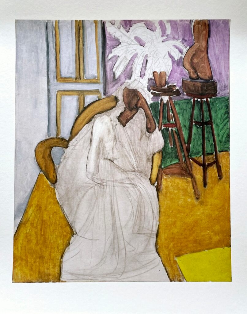 Figure assise et le torse grec (La Gandoura) 1939 by Henri Matisse, 2024