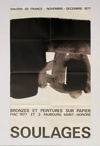 Bronzes et peintures sur papier : FIAC 77 by Pierre Soulages, 1977