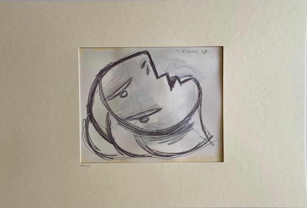 Guernica Study by Pablo Picasso, 1990