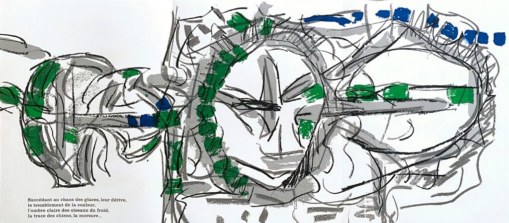 Succédant au chaos des glaces by Jean-Paul Riopelle, 1974