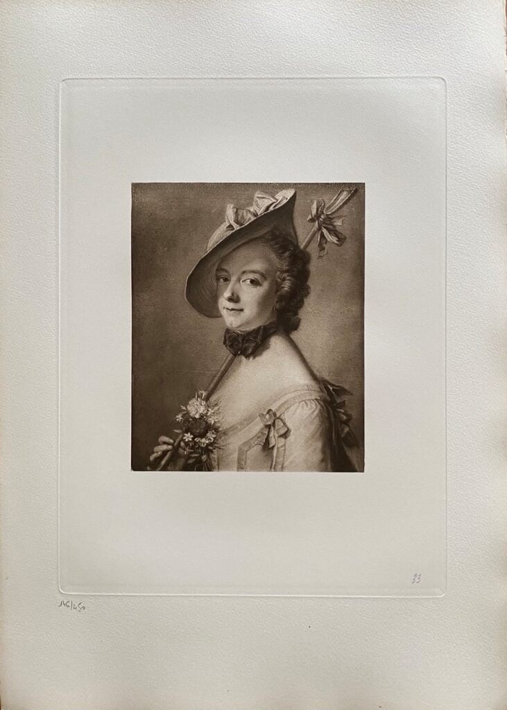 Portrait de Mme de Pompadour de Maurice-Quentin de La Tour, 1908