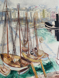 Voiliers au port by Moïse Kisling, 1954 (view 2)