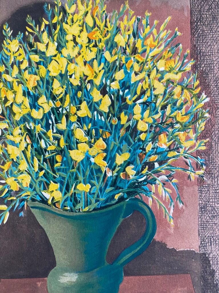 Bouquet de fleurs jaunes by Moïse Kisling, 1954 (view 2)