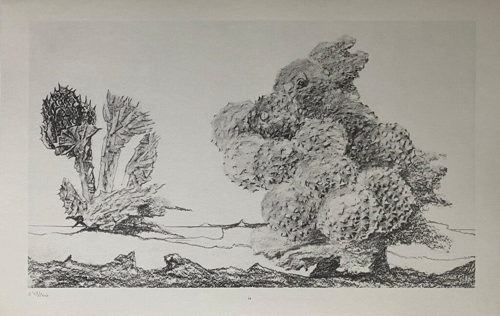 The Chestnut Trees Take-Off (Le Start du châtaignier) de Max Ernst, 1972
