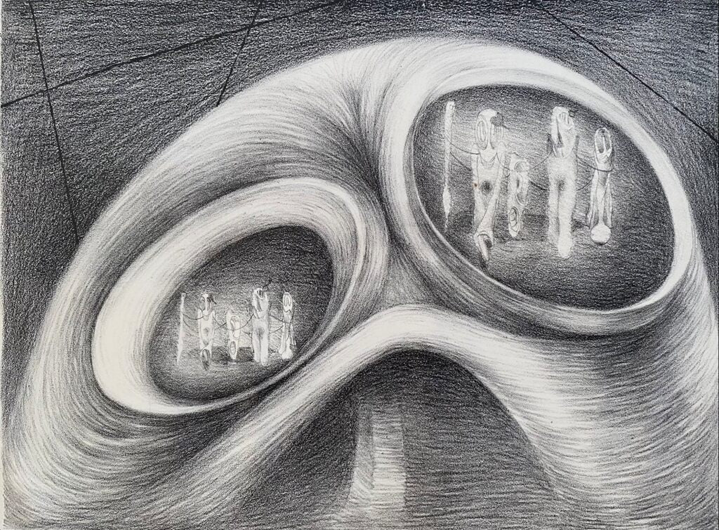 Explorations by Henri Goetz, 1947 (view 2)