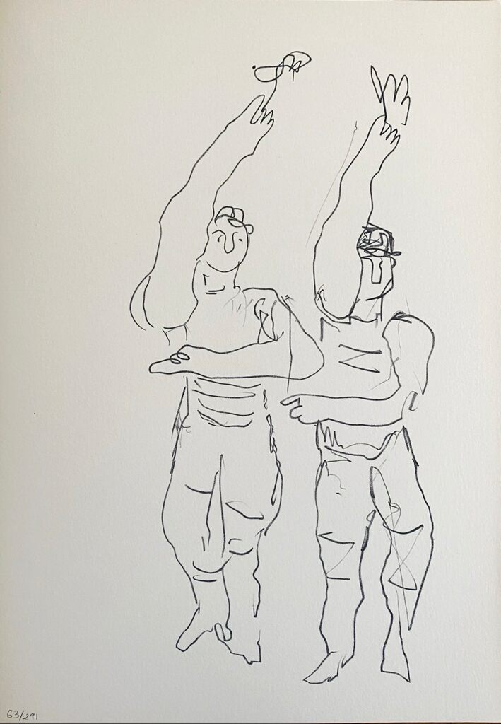 Les athlètes by Fernand Léger, 1960