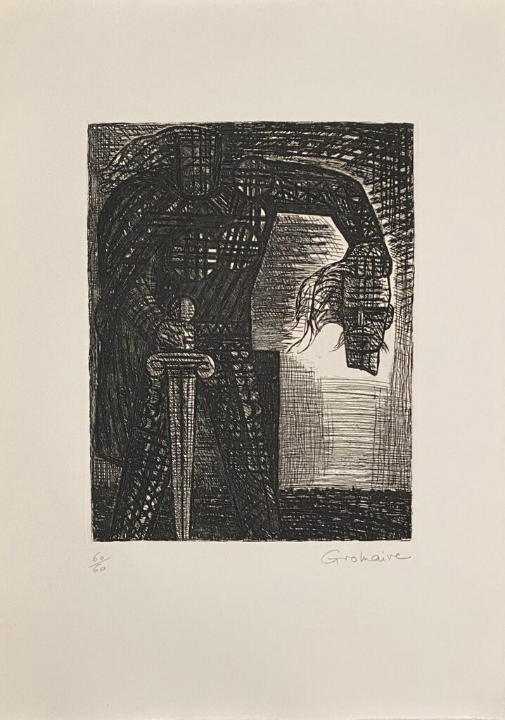 La mort de Macbeth by Marcel Gromaire, 1958