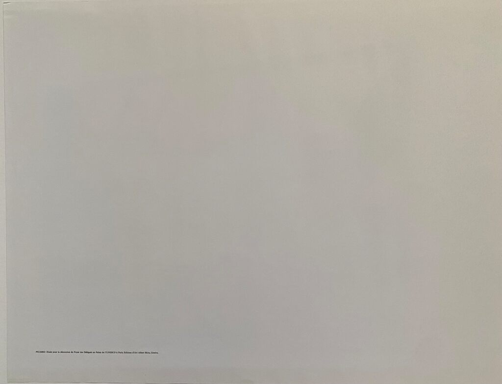 La chute d'Icare, 8.1.58 de Pablo Picasso, 1972 (vue 2)