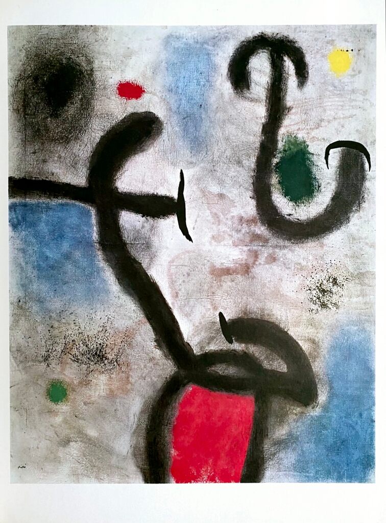 Femme et oiseau 1964 by Joan Miró, 1965