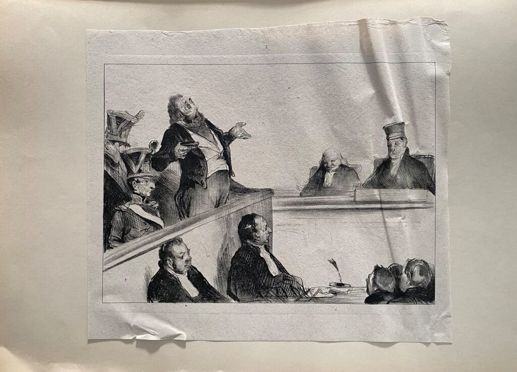 Court Scene by Honoré Daumier, 1918 (view 2)