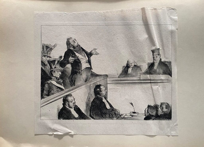 Court Scene de Honoré Daumier, 1918 (vue 2)
