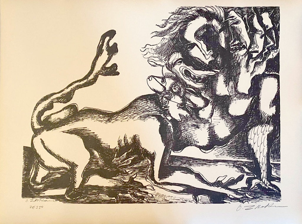 The Labours of Hercule - Fight against the Hydra of Lerna by Ossip Zadkine, 1960
