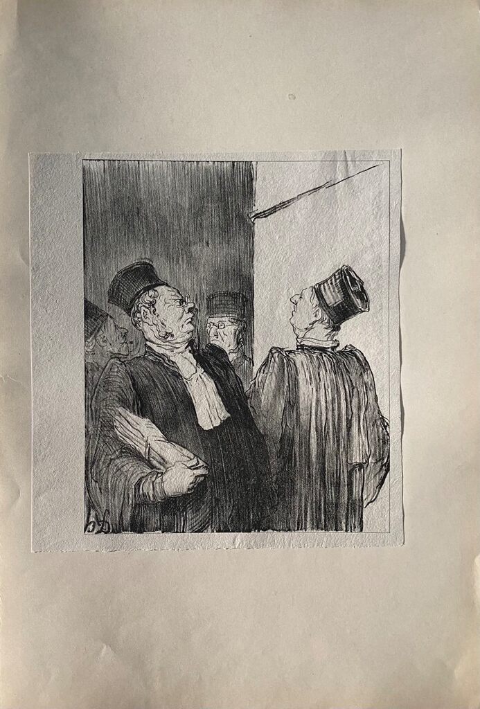 Court Scene de Honoré Daumier, 1918 (vue 2)
