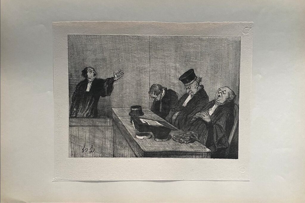 Court Scene by Honoré Daumier, 1918 (view 2)