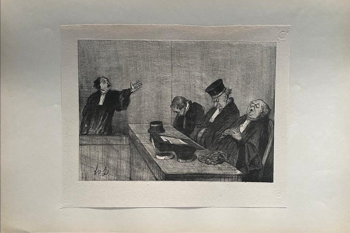 Court Scene de Honoré Daumier, 1918 (vue 2)