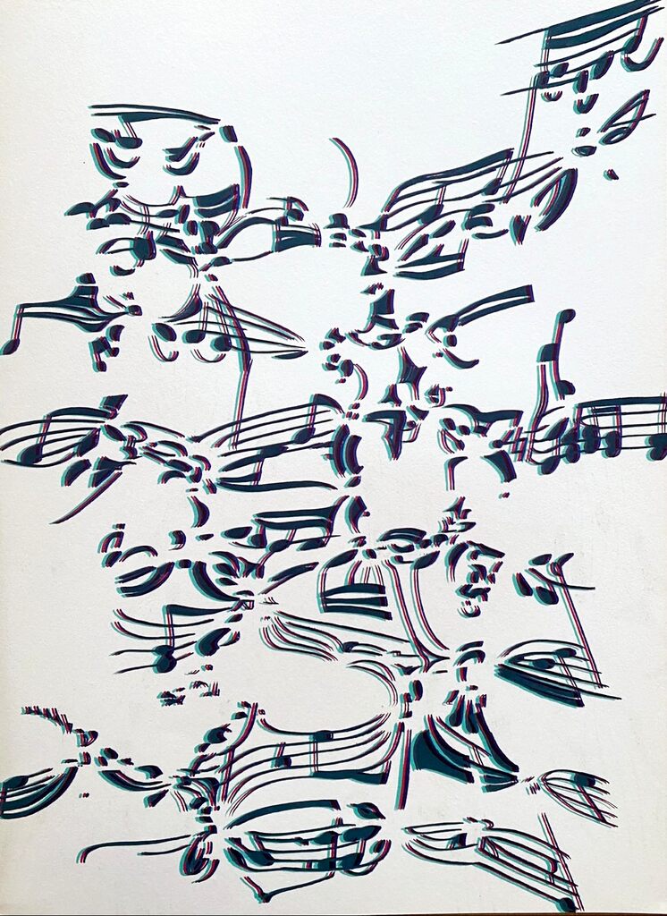 Sculptures à cordes by Pol Bury, 1974