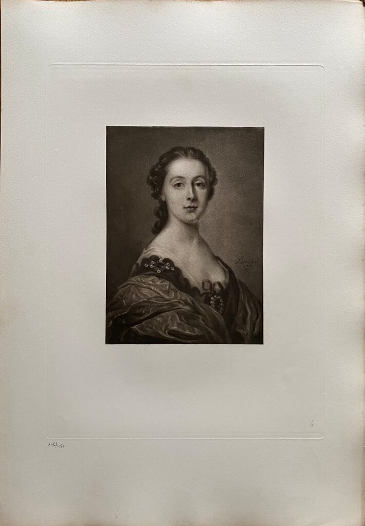 Portrait de Lady Francis Bridges by Francis Cotes, 1908