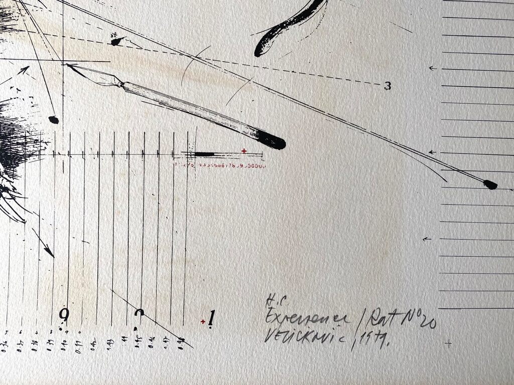 Expérience / Rat n°20 by Vladimir Velickovic, 1974 (view 2)