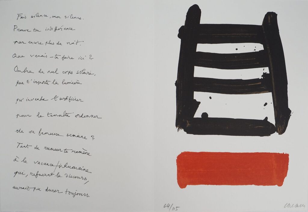 Lithographie N°40 by Pierre Soulages, 1978