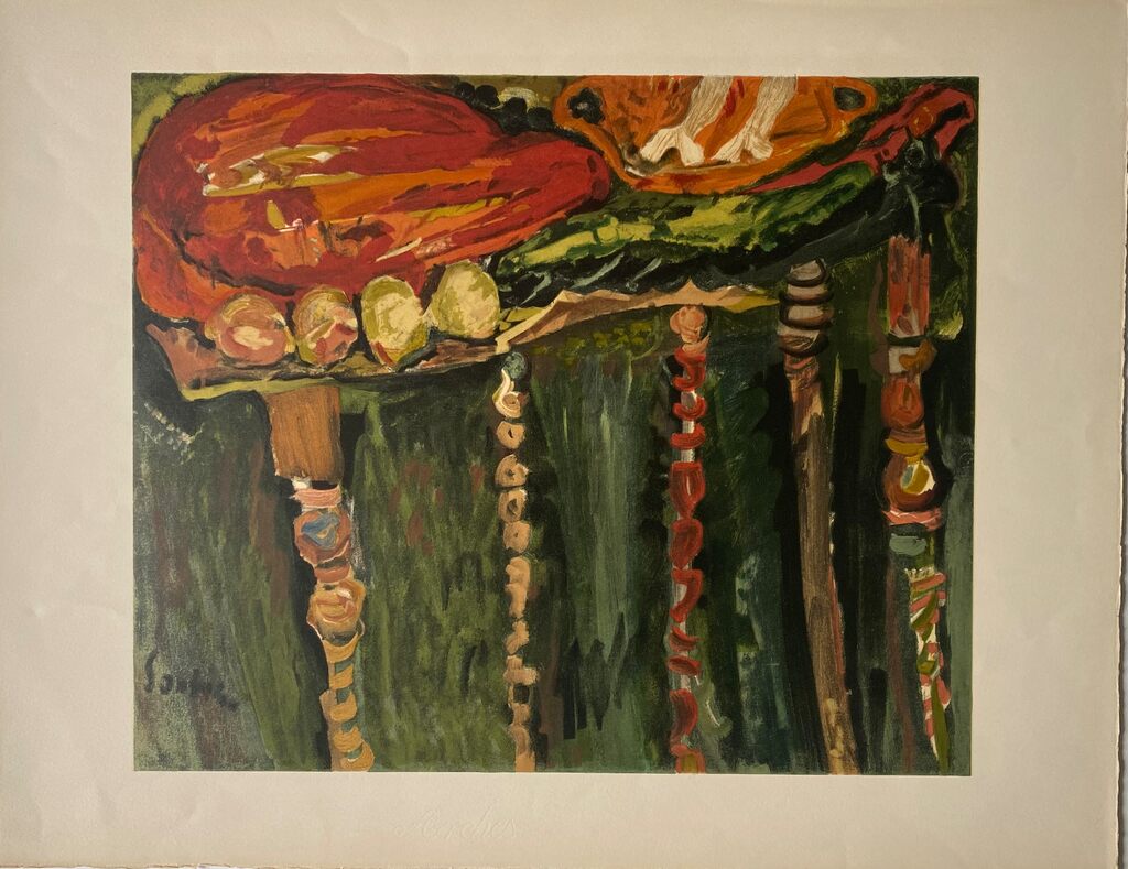Nature morte au morceau de viande crue (1924) by Chaïm Soutine, 1966