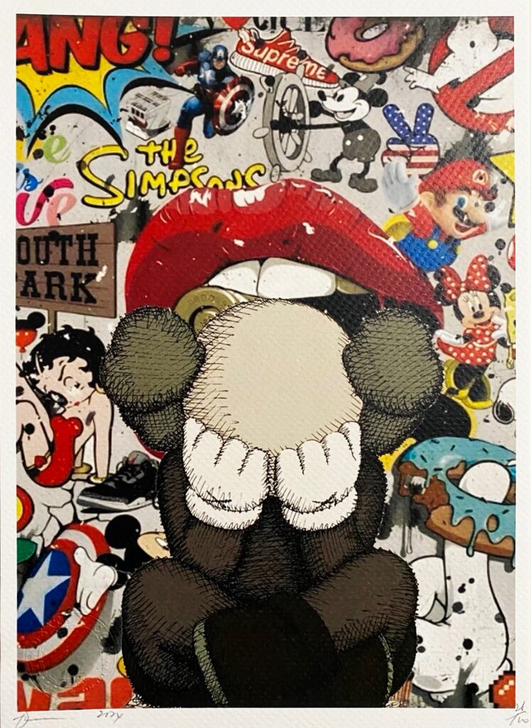 Kaws Lips by Death NYC, 2024