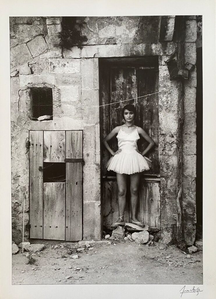 La danseuse à la porte, Arles by Lucien Clergue, 1955