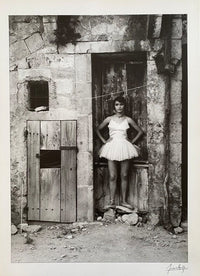 La danseuse à la porte, Arles by Lucien Clergue, 1955