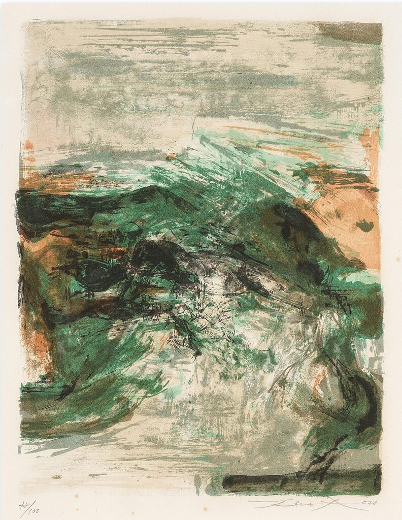 Poligrafa XV Anys by Zao Wou-Ki 趙無極, 1978 (view 2)