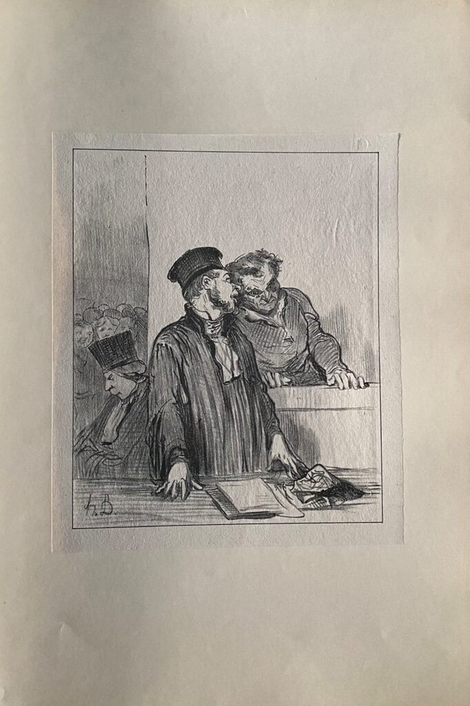 Court Scene de Honoré Daumier, 1918 (vue 2)