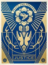 Peace and Freedom by Shepard Fairey, 2024
