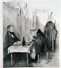 Court Scene by Honoré Daumier, 1918