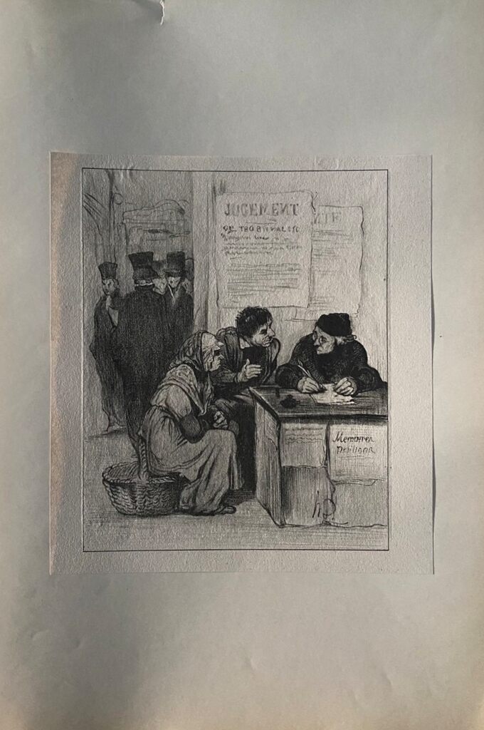 Court Scene de Honoré Daumier, 1918 (vue 2)