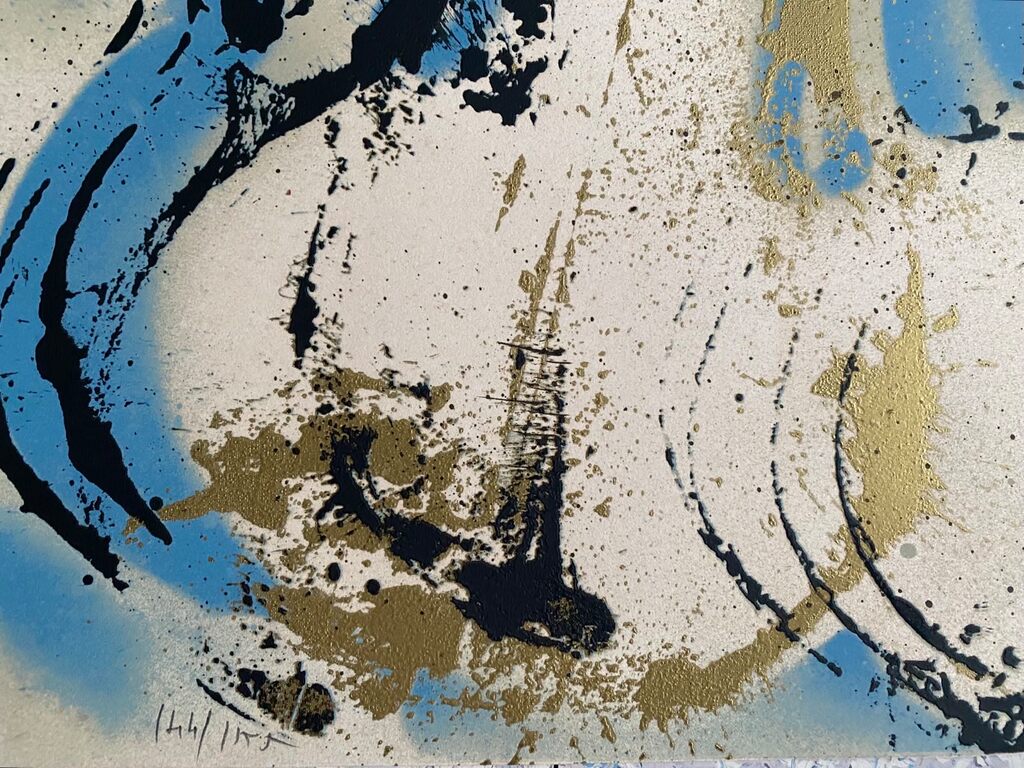 Blue Variations d'Arman, 1978 (vue 3)