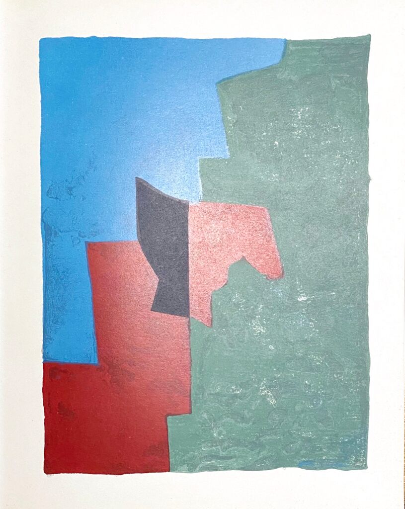 Composition Rouge, Verte et Bleue by Serge Poliakoff, 1961