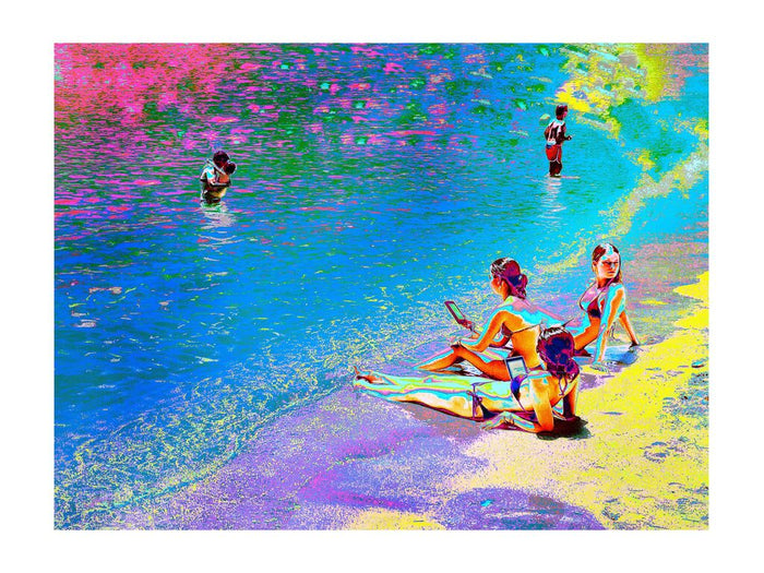Filles à la plage by Pellarose, 2025