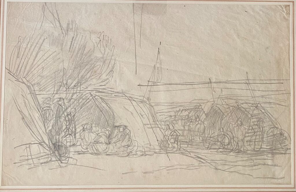Etude pour "Le Pardon de Sainte-Anne-la-Palud" d'Eugène Boudin, vers 1858 (vue 2)