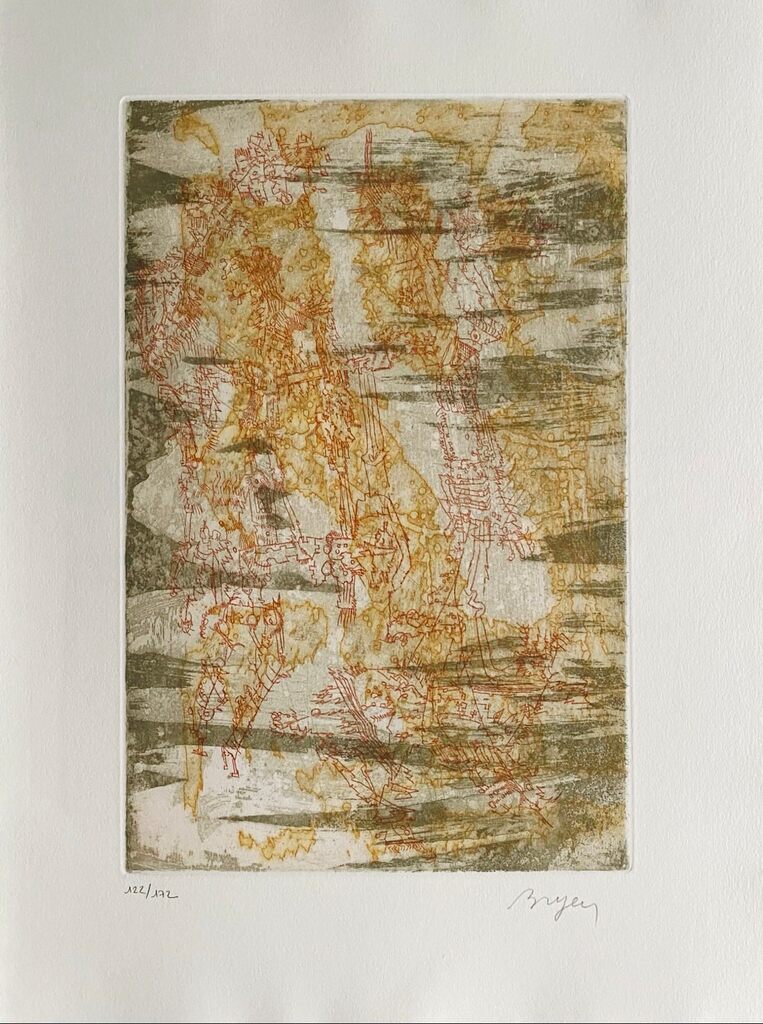 L'imitation de Notre Dame la Lune VI de Camille Bryen, 1974