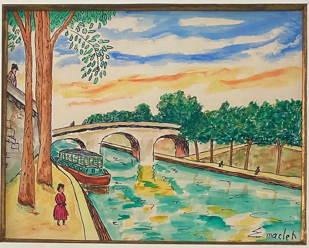 Bord de Seine, Paris by Élisée Maclet, c. 1950 (view 2)